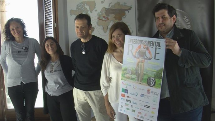 Jorge Vázquez en la presentación de la MTB Intercontinental Race.