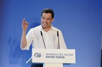 Moreno critica que Sánchez, por un "puñado de votos", venga a "insultar a Andalucía, a Huelva y a agricultores"