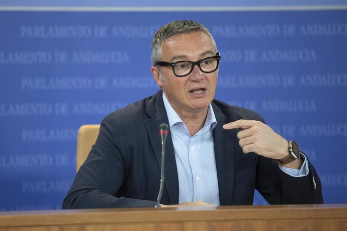 El portavoz de Vox en el Parlamento de Andalucía, Manuel Gavira, en una imagen de archivo. 