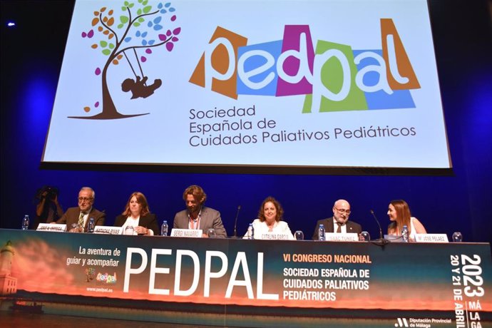 La consejera de Salud y Consumo del Gobierno andaluz, Catalina García, en la inauguración del VI Congreso de la Sociedad Española de Cuidados Paliativos Pediátricos (Pedral) en Málaga.