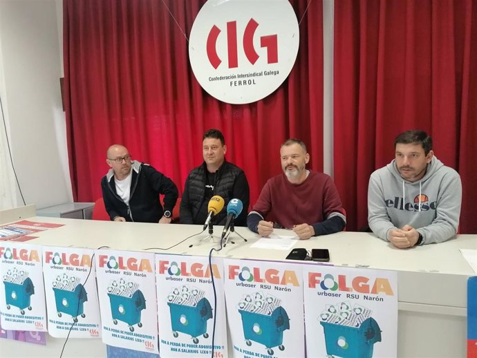 Integrantes do Comité de Empresa de Urbaser.