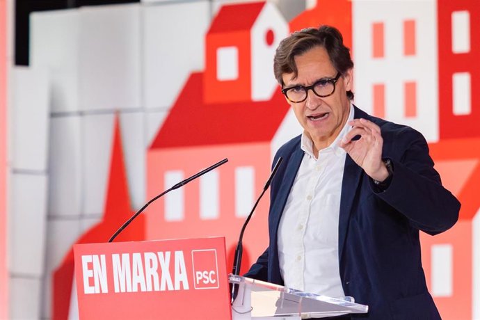 El líder del Partido Socialista de Cataluña, (PSC), Salvador Illa, en una foto de archivo