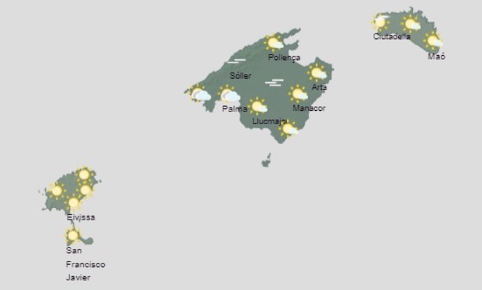 El tiempo hoy viernes, 21 de abril, en Baleares.