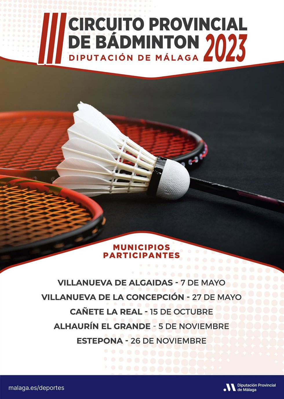 Cartel del III Circuito Provincial de Bádminton