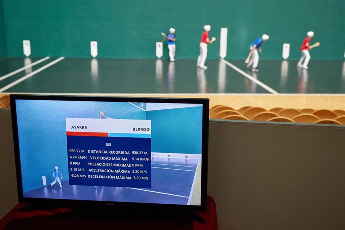 Presentación del sistema LPS para captar datos del juego de los pelotaris.