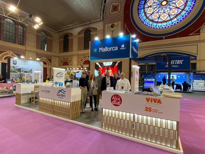 Uno de los stands de Mallorca presentes en la feria de ciclismo The Cycle Show, en Reino Unido.