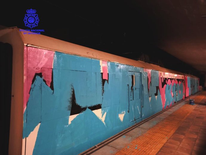 Pintadas en vagones de tren