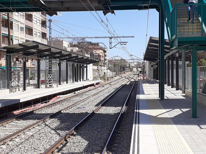 Estación provisional de Sant Feliu de Llobregat (Barcelona)