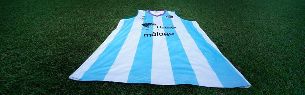 Camiseta de Unicaja en apoyo al Málaga