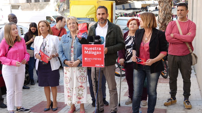 El portavoz municipal socialista y candidato a la alcaldía de Málaga, Daniel Pérez.