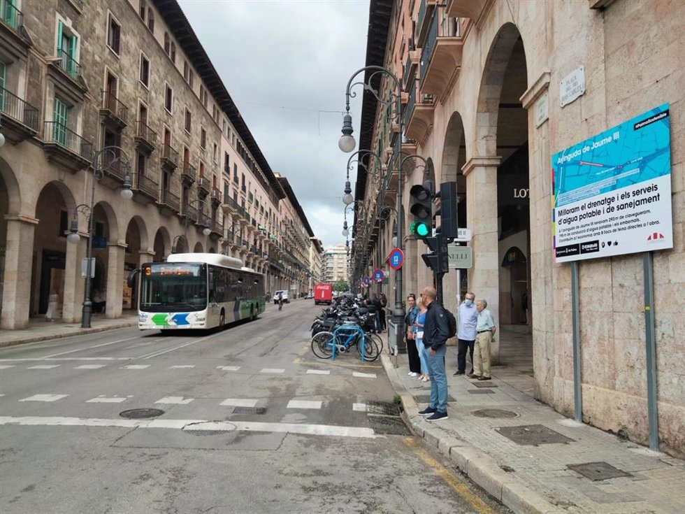 Archivo - Calle Jaime III, Palma.