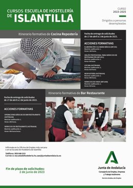 La Escuela de Hostelería de Islantilla abre el plazo de inscripciones para dos nuevos cursos.