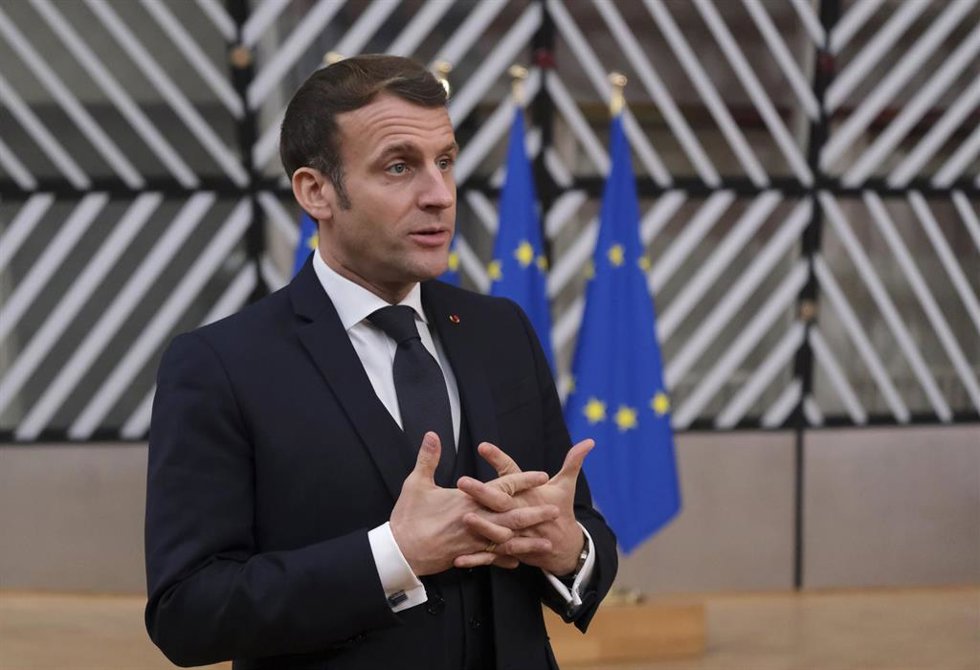 Archivo - Macron en Bruselas