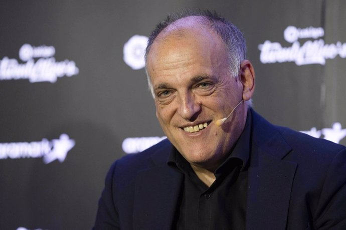 Archivo - El presidente de LaLiga, Javier Tebas