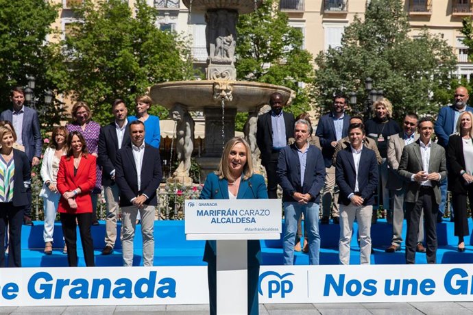 Marifrán Carazo, en la presentación de su candidatura en Bib Rambla