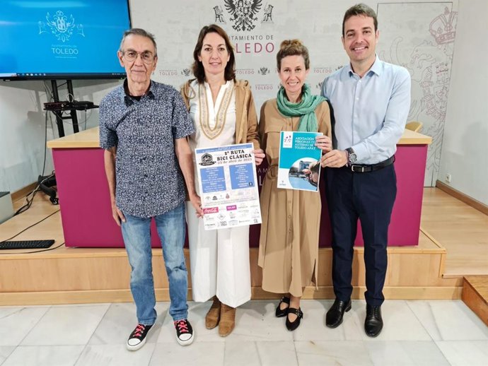 Presentación de la II Ruta Bici Clásica a favor de la Asociación de Personas con Autismo que se celebrará en Toledo