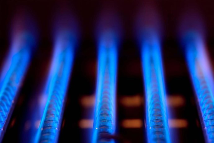 Combustión de gas natural