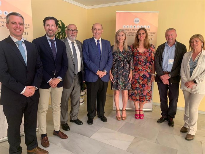Del Pozo en las XXIII Jornadas Regionales de directores y directoras de Institutos de Andalucía.
