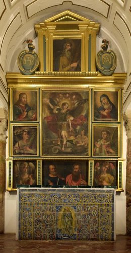 Retablo de San Miguel en la Mezquita-Catedral que será objeto de restauración.