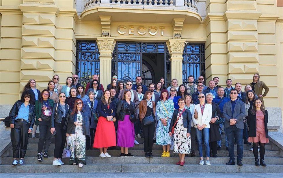La delegación de la agencia gubernamental de referencia en el apoyo a las pequeñas y medianas empresas de Croacia Hamag-Bicro, en la Cecot este viernes