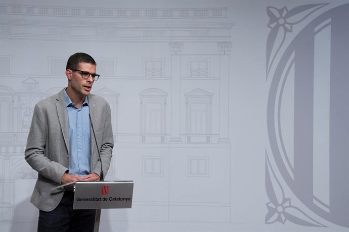El politleg de la UPF Marc Santjaume compareix després de reunir-se amb el consell acadmic de l'acord de claredat, a 19 d'abril del 2023, a Barcelona