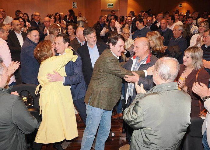 El presidente del PP de Castilla y León, Alfonso Fernández Mañueco, en el acto de presentación de los candidatos de Valladolid