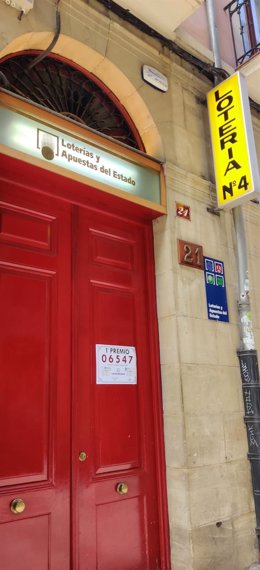 Administración número 4 de Logroño que ha dado parte del primer premio de Lotería Nacional de este sábado 22 de abril de 2023