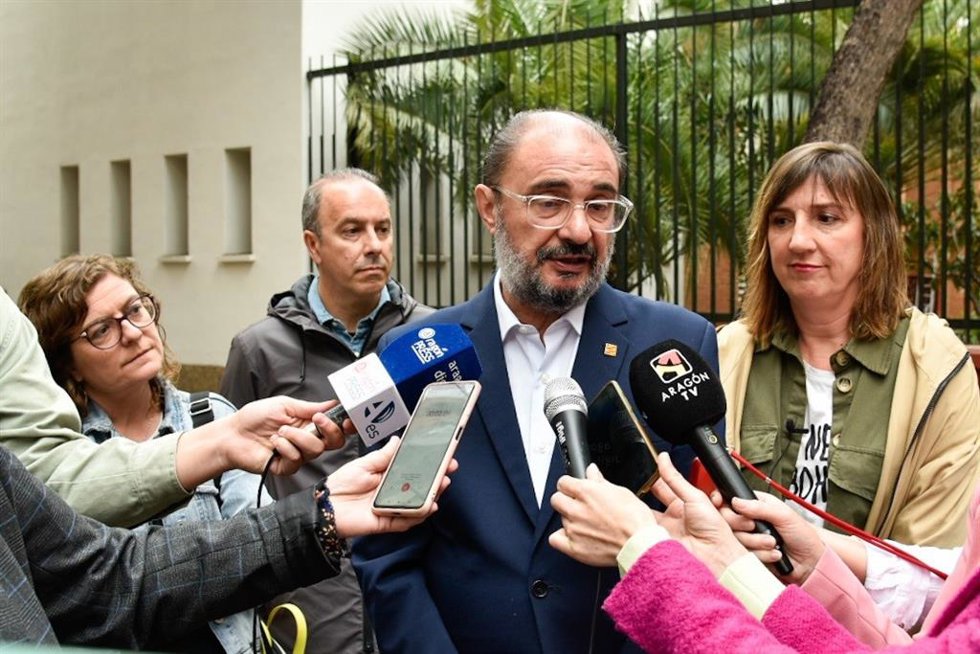 El secretario general del Partido Socialista en Aragón y presidente del Gobierno autonómico, Javier Lambán.