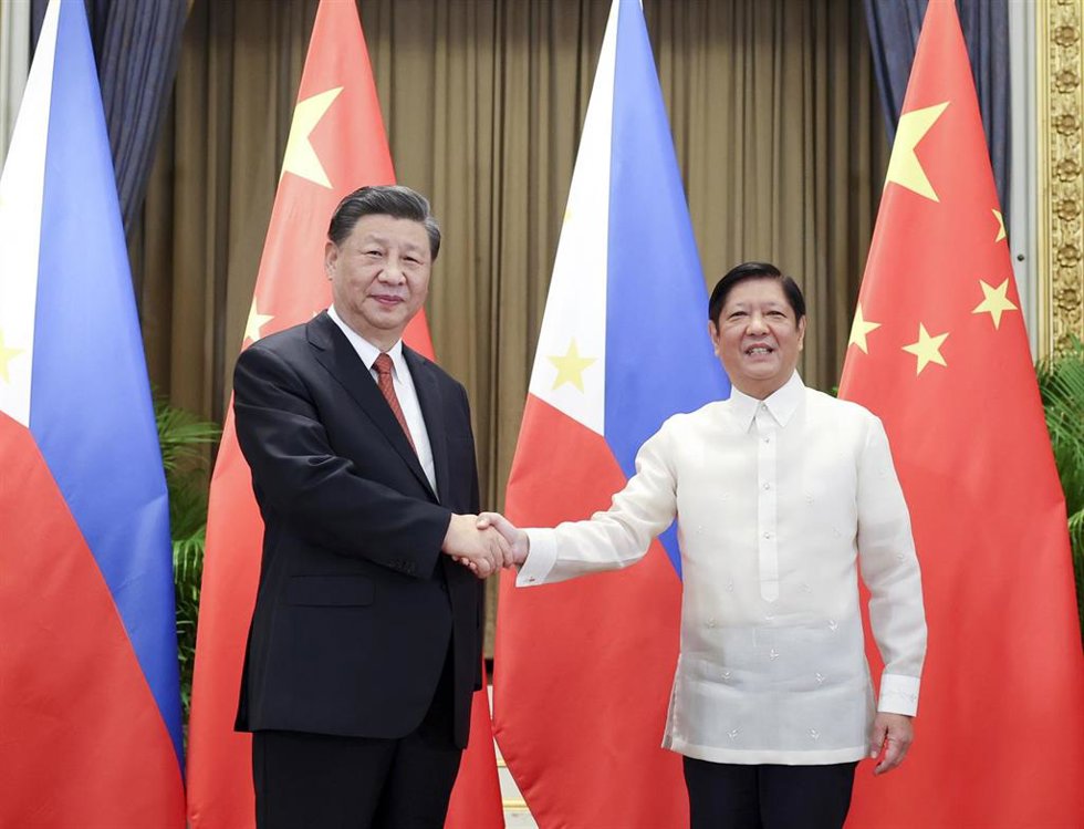 Archivo - Xi Jinping y Ferdinand Marcos Jr.