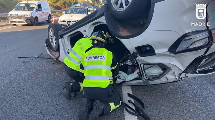 Accidente de tráfico en la M-40