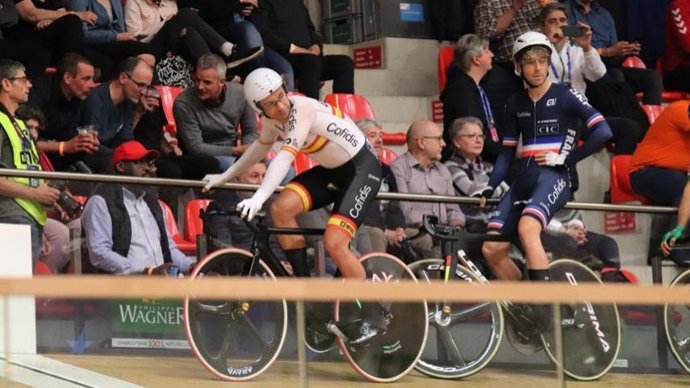 Sebastián Mora finaliza séptimo en el omnium de la Copa de las Naciones de Pista de Milton