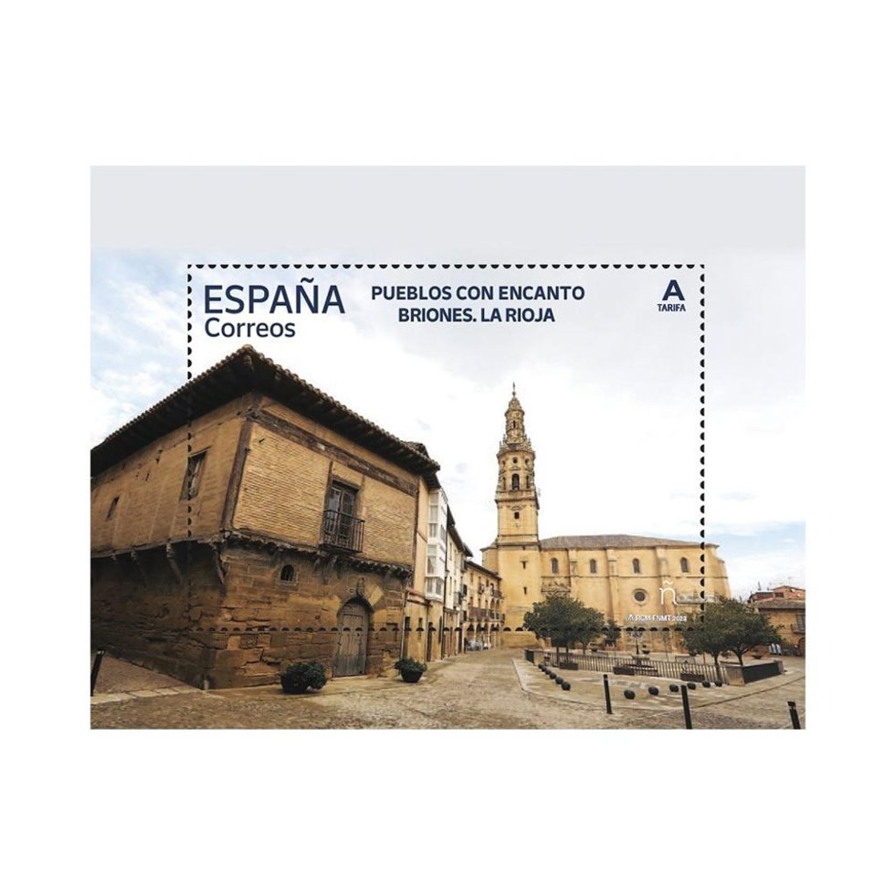 Correos dedica un sello a Briones en su serie anual 'Pueblos con Encanto'