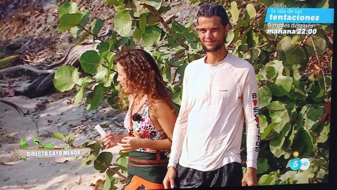 Bosco junto a  Laura Madrueño en "Supervivientes"