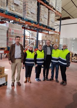 Visita del Concejal de Deportes al Banco de Alimentos