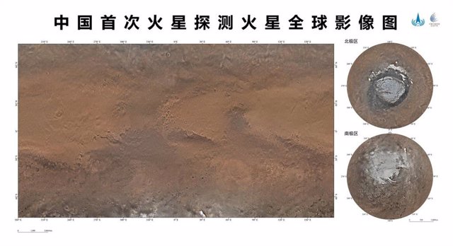 Imagen global de Marte de Tianwen 1
