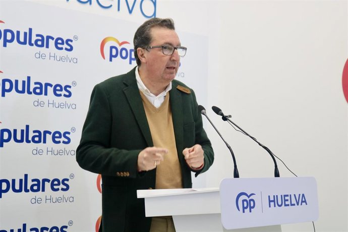 Archivo - El presidente del PP de Huelva, Manuel Andrés González.