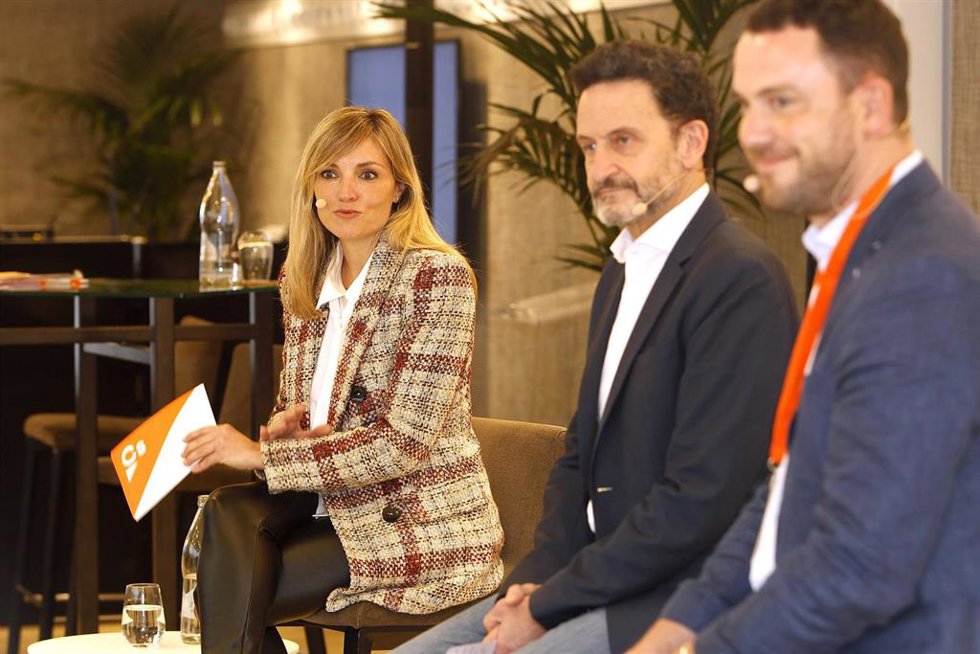 Archivo - La portavoz nacional de Ciudadanos, Patricia Guasp, con Edmundo Bal en una foto de archivo