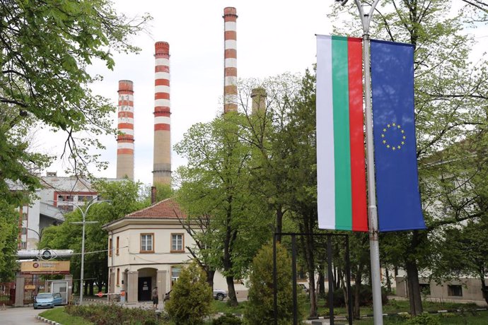 Archivo - Imagen de una fábrica en Sofía,Bulgaria. 