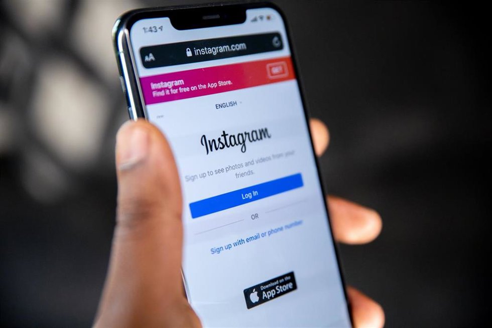 Interfaz de inicio de Instagram
