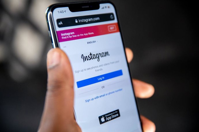 Interfaz de inicio de Instagram