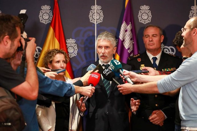 El ministro de Interior, Fernando Grande-Marlaska, en Palma.