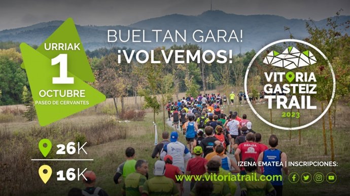 'Vitoria-Gasteiz Trail' Se Celebrará El 1 De Octubre Por Los Montes De Vitoria