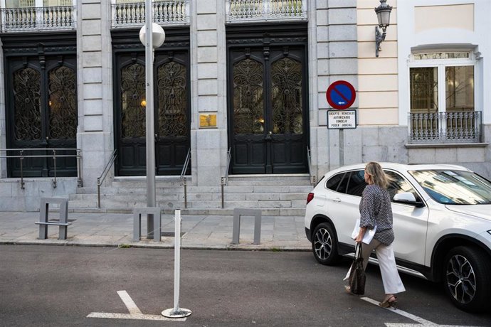 La jueza Clara Martínez de Careaga a su llegada al Consejo General del Poder Judicial