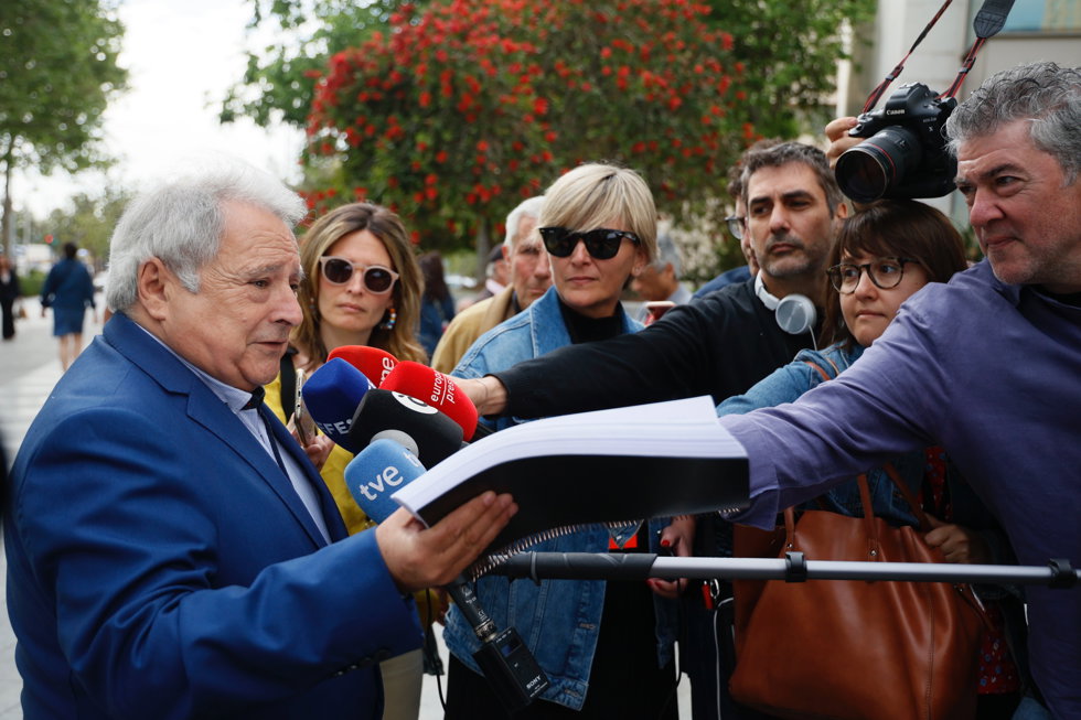 Rus, a su llegada a los juzgados