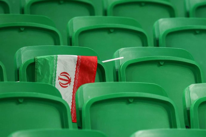 Archivo - Bandera de Irán en el Al-Thumama Stadium de Doha (Catar)