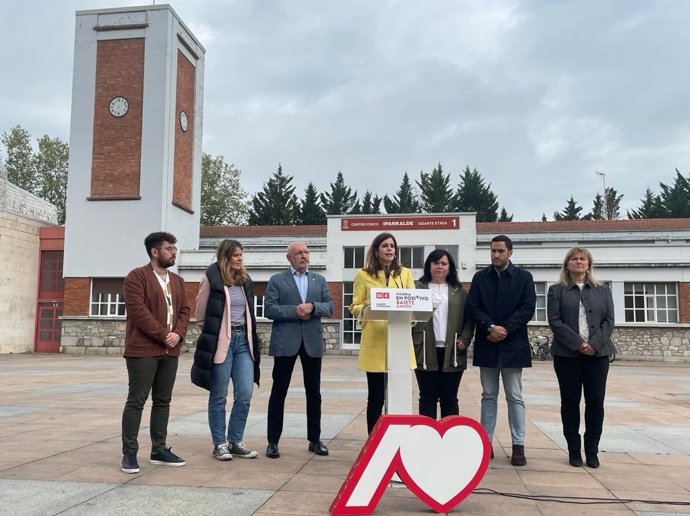 Acto electoral del PSE-EE en Vitoria-Gasteiz