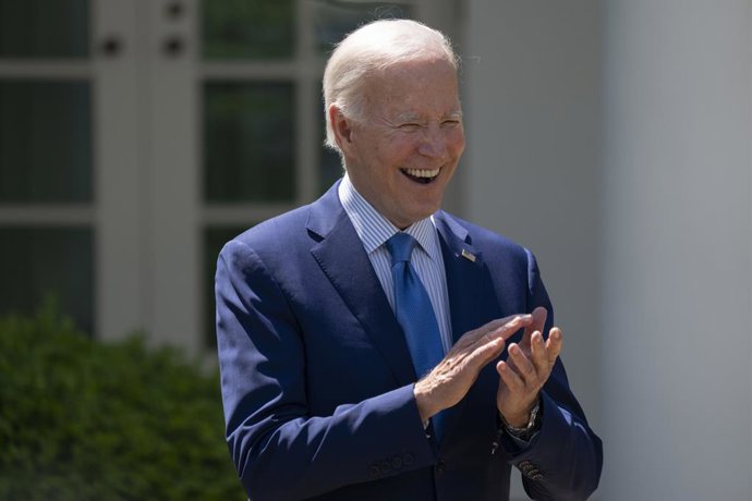 April 21, 2023, Washington, DC, USA: United States President Joe Biden makes remarks about building healthy communities and announces new actions to advance environmental justice in the Rose Garden of the White House in Washington, DC, on April 21, 2023