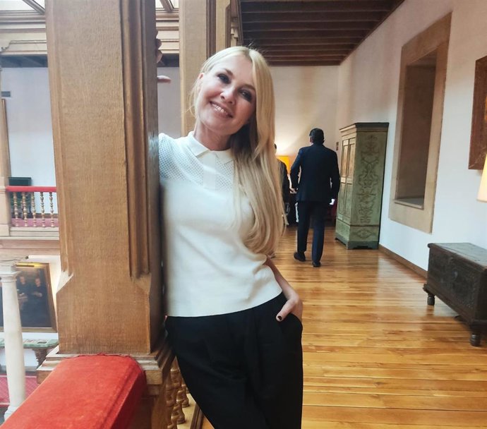 Cayetana Guillén Cuervo en el Hotel de la Reconquista en Oviedo.