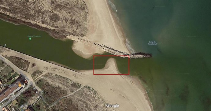 Zona de extracción de la arena