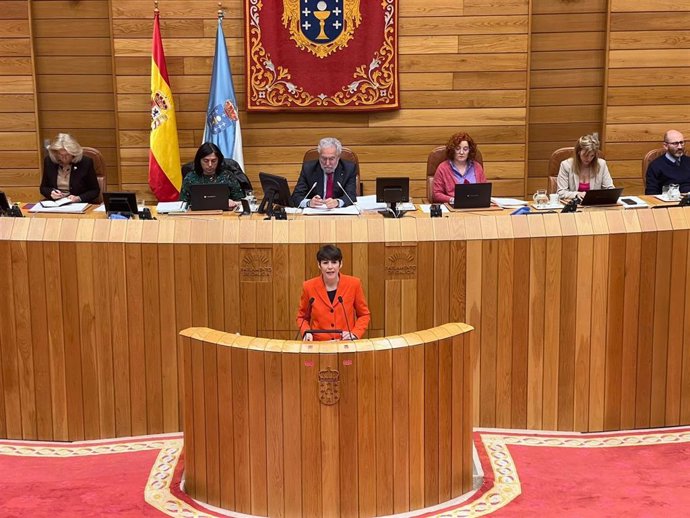 La portavoz nacional del BNG, Ana Pontón, presenta la iniciativa legislativa para promover el Innogal